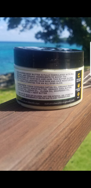 
                  
                    Load image into Gallery viewer, 100% Organic Whipped Body Butter - (Hemp)
                  
                